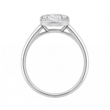 Niamh engagement ring by Tiani Jewellery shown in rose gold, white gold and yellow gold. 