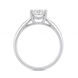 Iona engagement ring by Tiani Jewellery shown in rose gold, white gold and yellow gold.