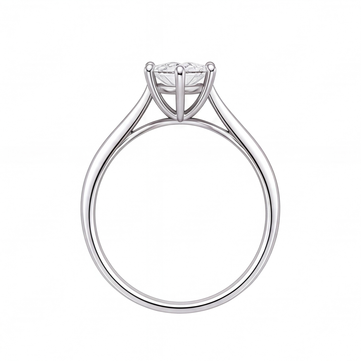 Yolanda engagement ring by Tiani Jewellery shown in rose gold, white gold and yellow gold.