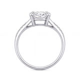 Mireille engagement ring by Tiani Jewellery shown in rose gold, white gold and yellow gold.