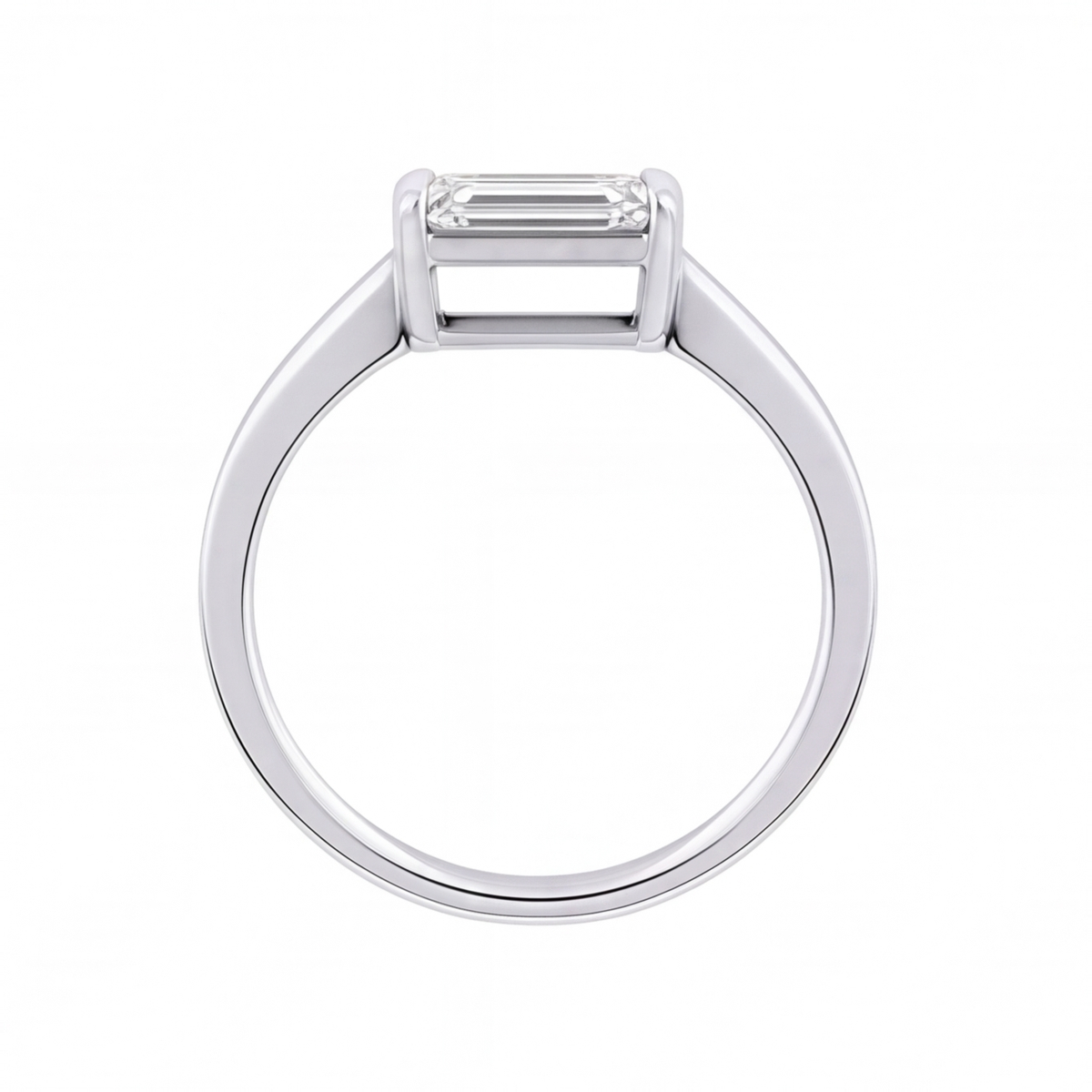Wren engagement ring by Tiani Jewellery shown in rose gold, white gold and yellow gold.