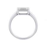 Wren engagement ring by Tiani Jewellery shown in rose gold, white gold and yellow gold.