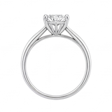 Primrose engagement ring by Tiani Jewellery shown in rose gold, white gold and yellow gold.