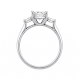 Larissa engagement ring by Tiani Jewellery shown in rose gold, white gold and yellow gold.