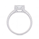 Solene engagement ring by Tiani Jewellery shown in rose gold, white gold and yellow gold.