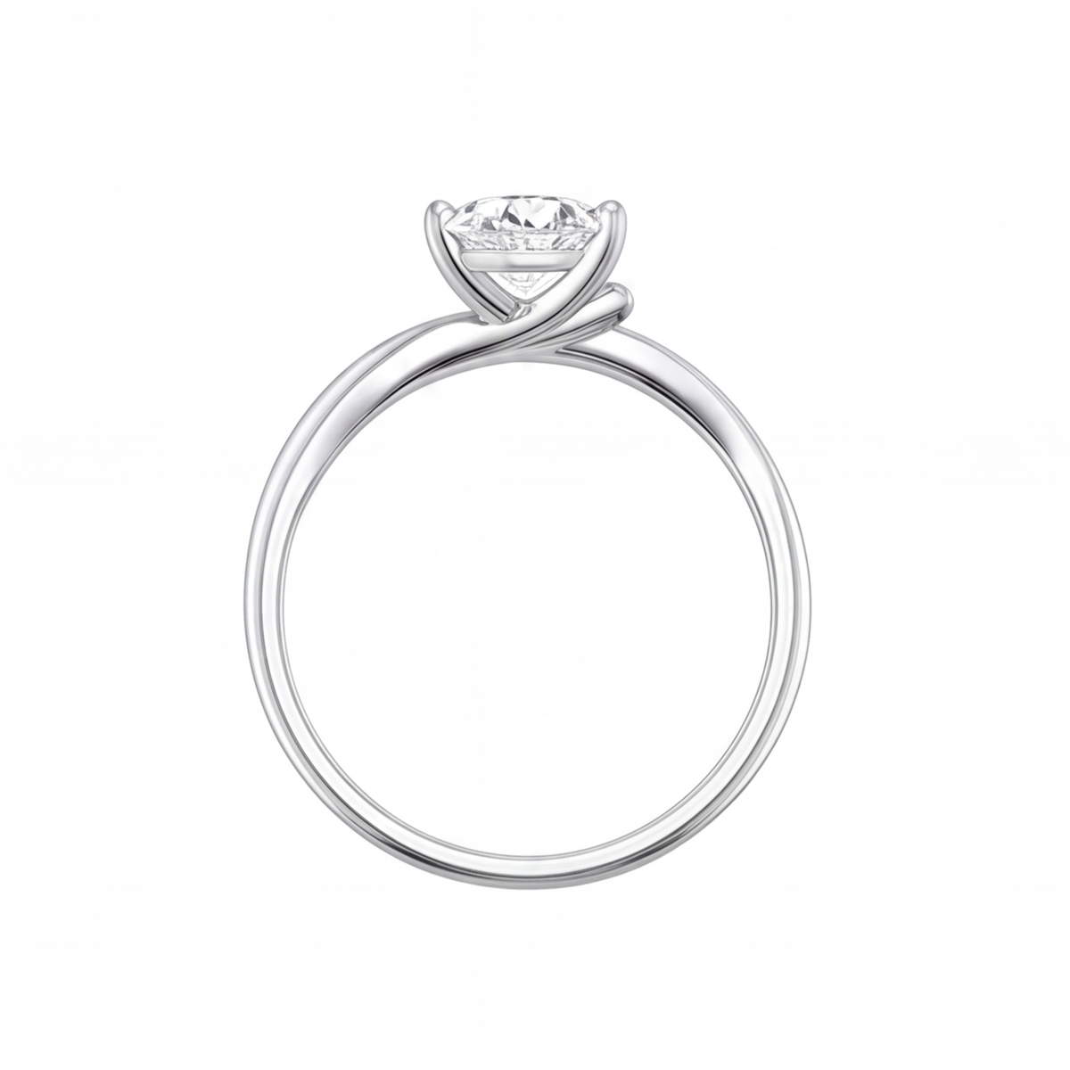Della engagement ring by Tiani Jewellery shown in rose gold, white gold and yellow gold.