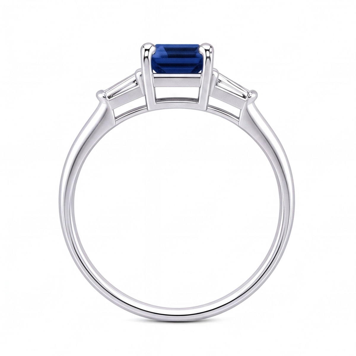 Raisa engagement ring by Tiani Jewellery shown in rose gold, white gold and yellow gold.