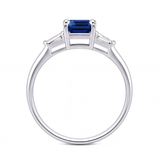 Raisa engagement ring by Tiani Jewellery shown in rose gold, white gold and yellow gold.