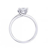 Cressida oval diamond bypass engagement ring by Tiani Jewellery in rose gold, white gold and yellow gold.