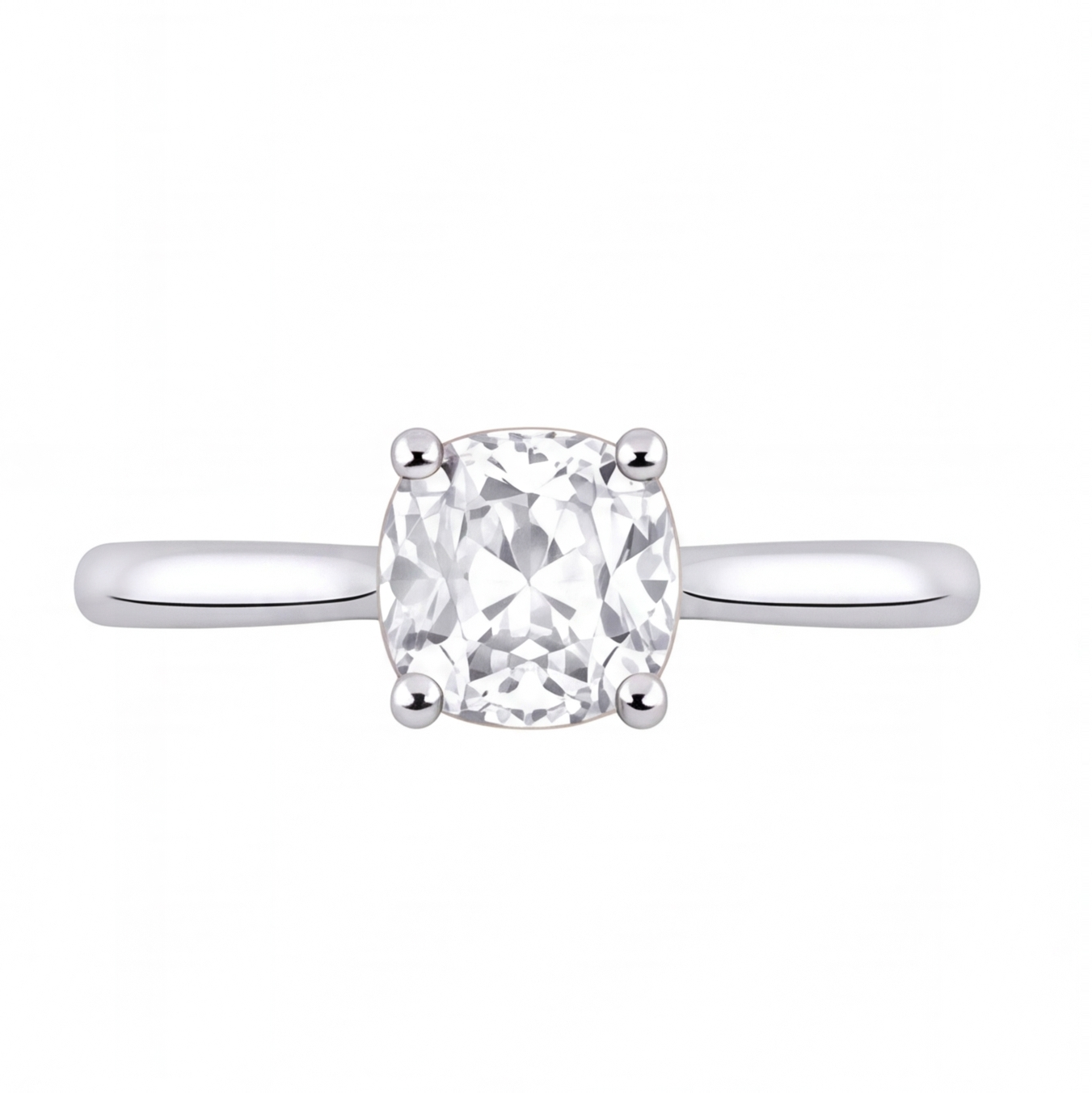 Yvonne engagement ring by Tiani Jewellery shown in rose gold, white gold and yellow gold.