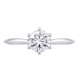 Davina engagement ring by Tiani Jewellery shown in rose gold, white gold and yellow gold.