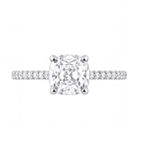 Althea engagement ring by Tiani Jewellery shown in rose gold, white gold and yellow gold.