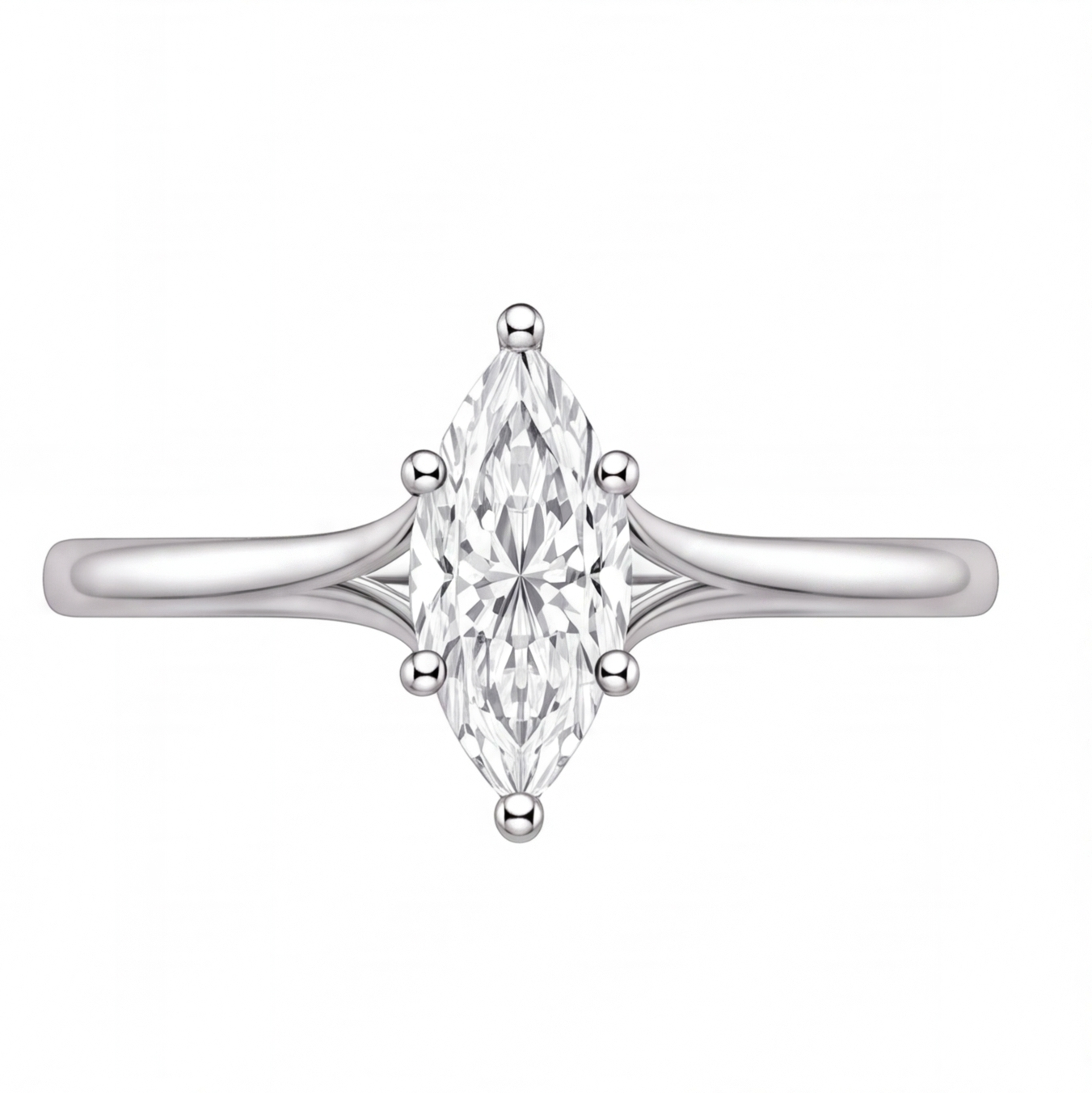 Yolanda engagement ring by Tiani Jewellery shown in rose gold, white gold and yellow gold.