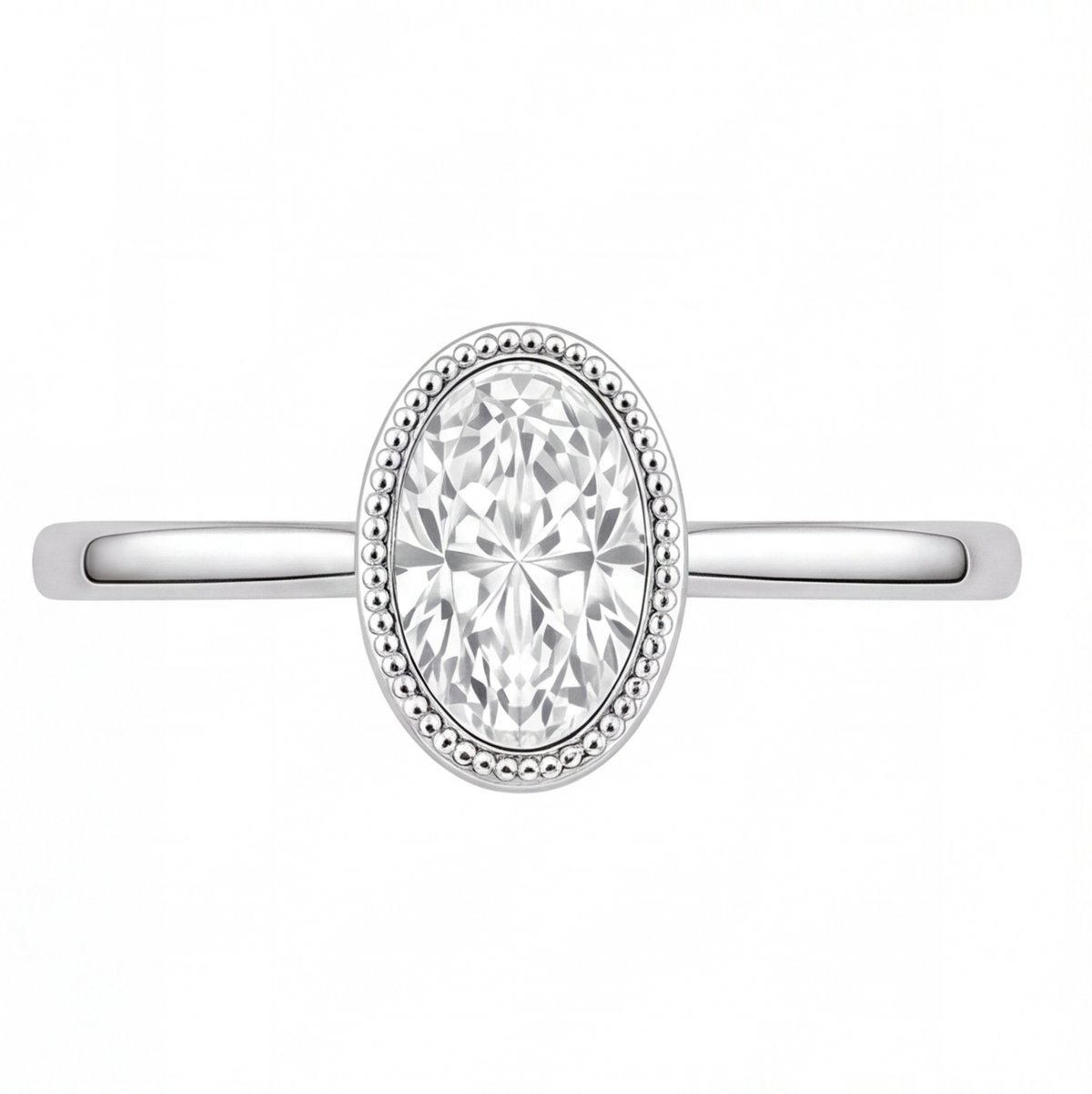 Niamh engagement ring by Tiani Jewellery shown in rose gold, white gold and yellow gold.