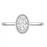 Niamh engagement ring by Tiani Jewellery shown in rose gold, white gold and yellow gold.