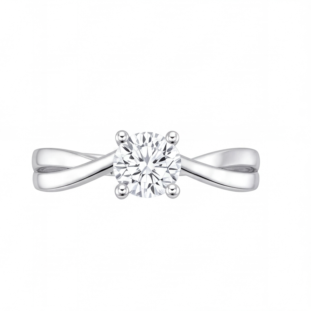 Della engagement ring by Tiani Jewellery shown in rose gold, white gold and yellow gold.