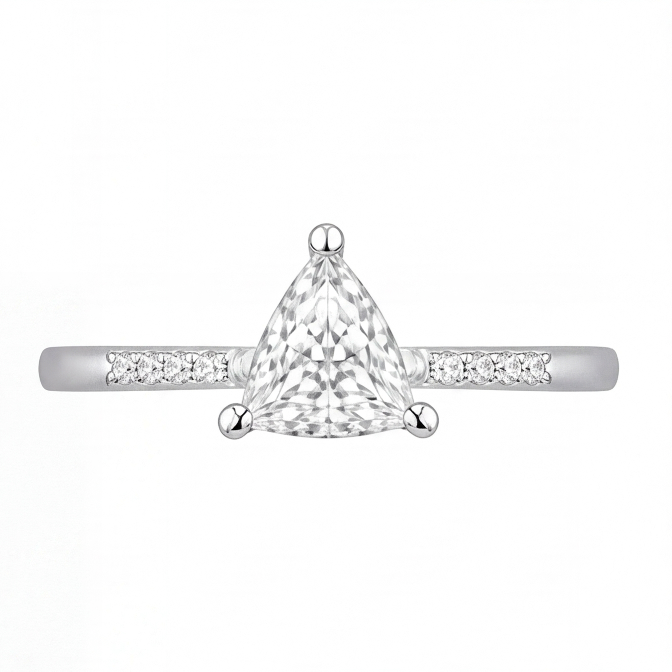 Tamsin engagement ring by Tiani Jewellery shown in rose gold, white gold and yellow gold.