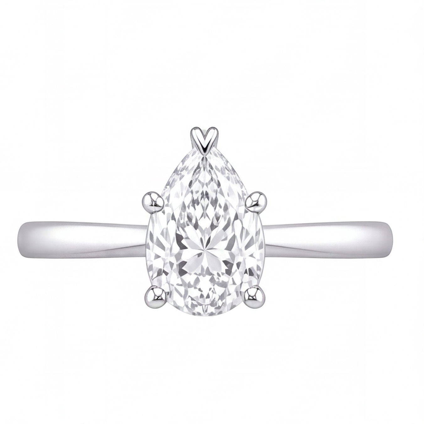 Oona engagement ring by Tiani Jewellery shown in rose gold, white gold and yellow gold.