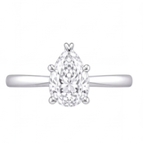 Oona engagement ring by Tiani Jewellery shown in rose gold, white gold and yellow gold.