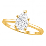 Oona engagement ring by Tiani Jewellery shown in rose gold, white gold and yellow gold.