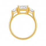 Ulani engagement ring by Tiani Jewellery shown in rose gold, white gold and yellow gold.