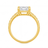 Solene engagement ring by Tiani Jewellery shown in rose gold, white gold and yellow gold.