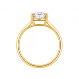 Yvonne engagement ring by Tiani Jewellery shown in rose gold, white gold and yellow gold.