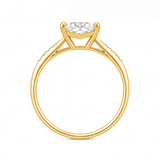 Tamsin engagement ring by Tiani Jewellery shown in rose gold, white gold and yellow gold.