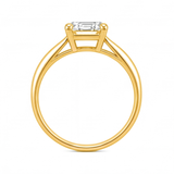 Galina engagement ring by Tiani Jewellery shown in rose gold, white gold and yellow gold.
