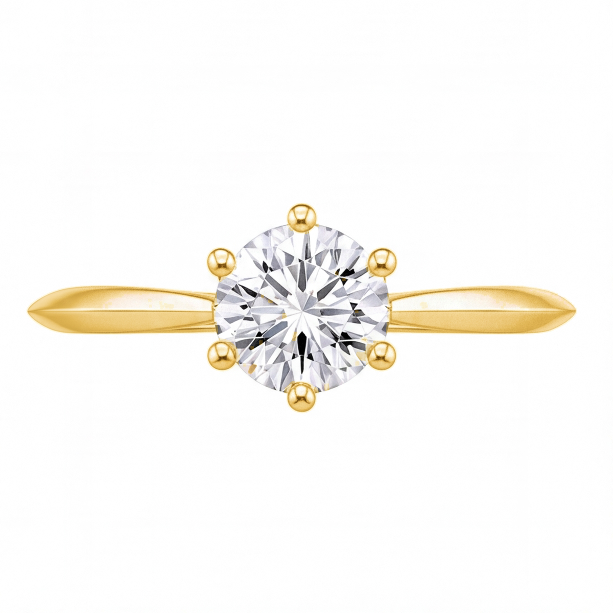 Davina engagement ring by Tiani Jewellery shown in rose gold, white gold and yellow gold.
