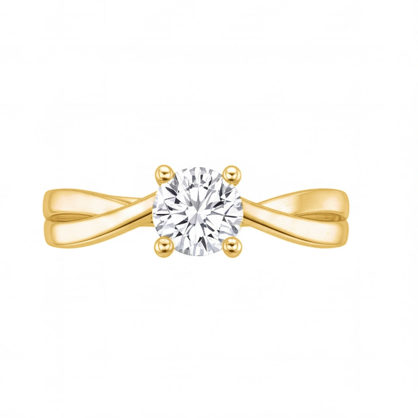 Della engagement ring by Tiani Jewellery shown in rose gold, white gold and yellow gold.
