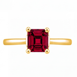 Xiomara engagement ring by Tiani Jewellery shown in rose gold, white gold and yellow gold.