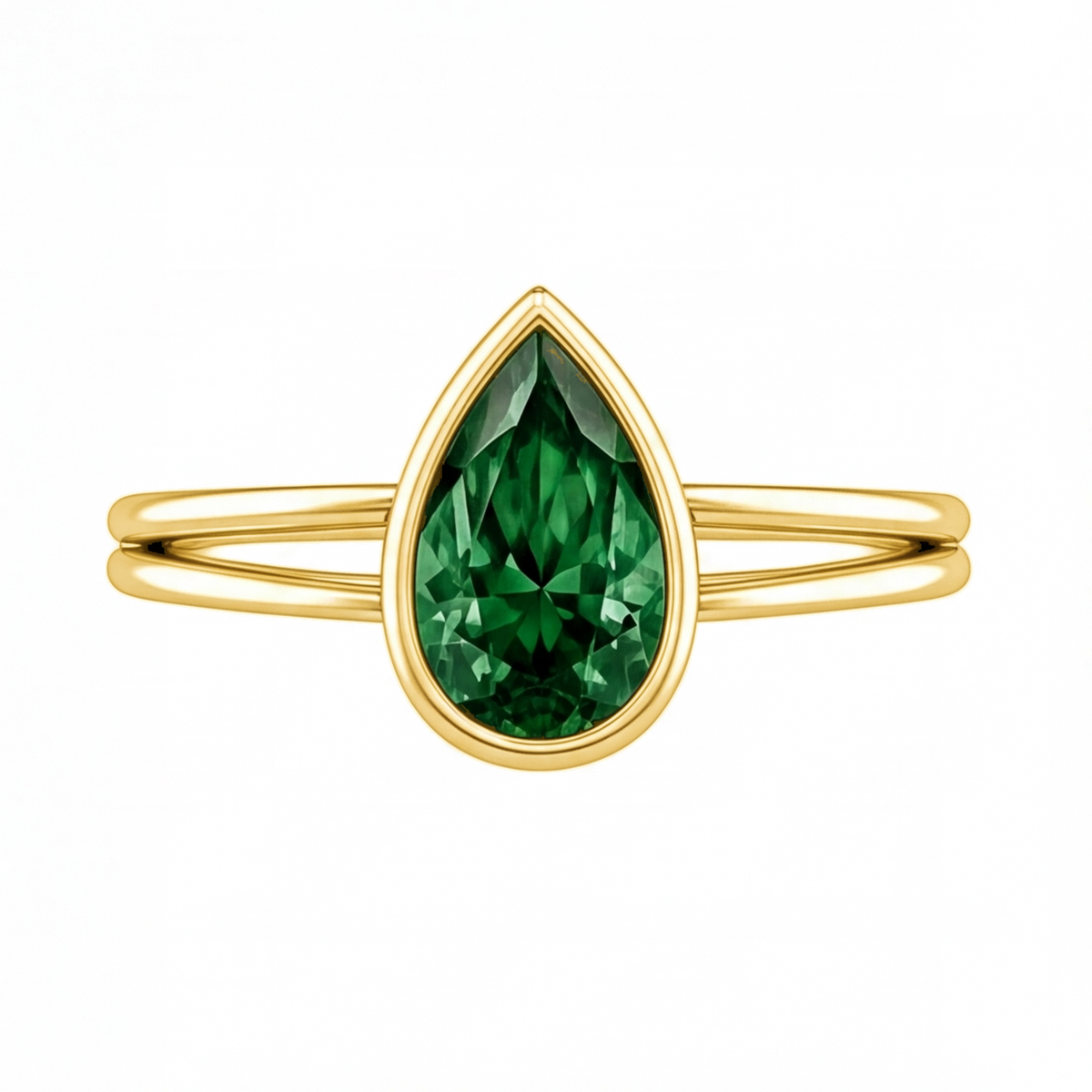 Brisa engagement ring by Tiani Jewellery shown in rose gold, white gold and yellow gold.