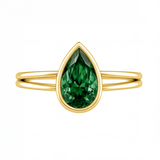 Brisa engagement ring by Tiani Jewellery shown in rose gold, white gold and yellow gold.