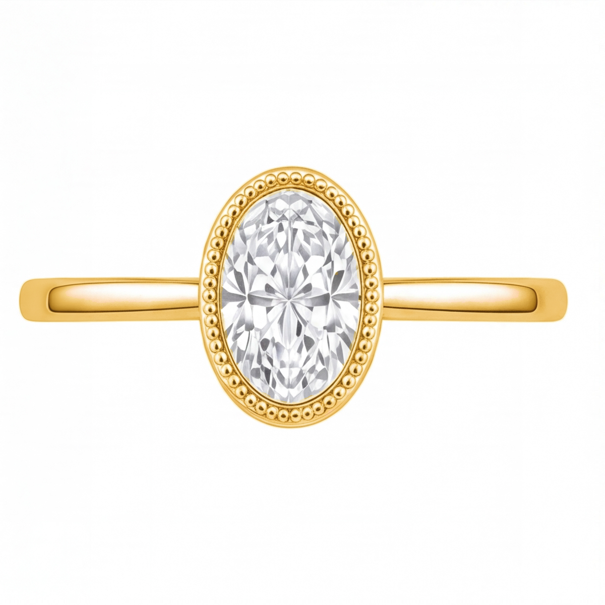 Niamh engagement ring by Tiani Jewellery shown in rose gold, white gold and yellow gold.
