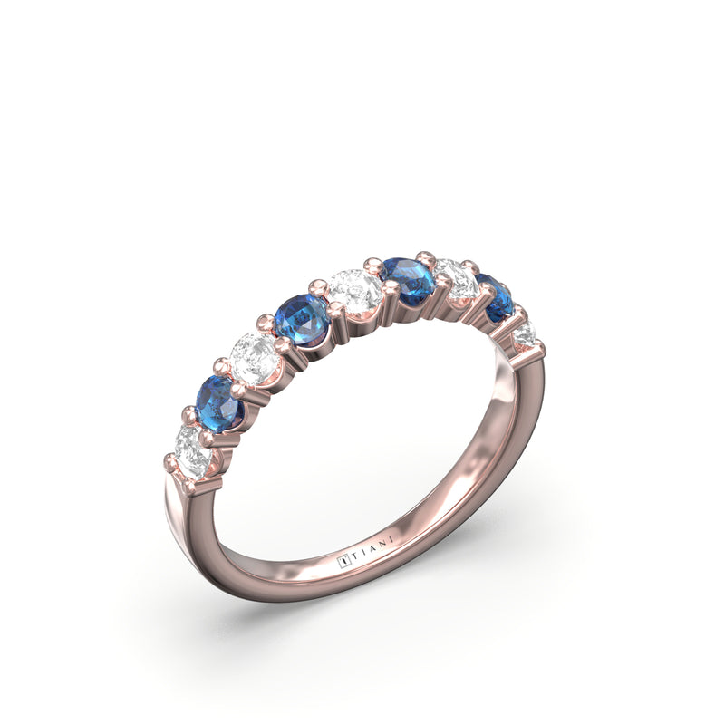 Half outlet eternity band