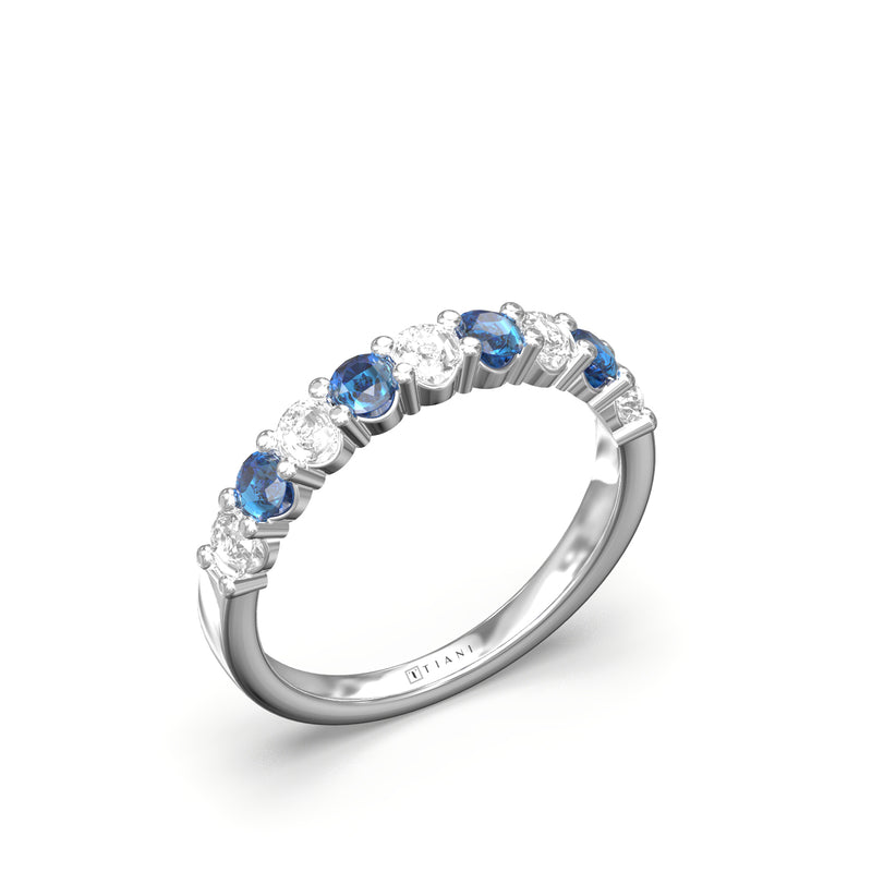 Sapphire diamond eternity clearance band