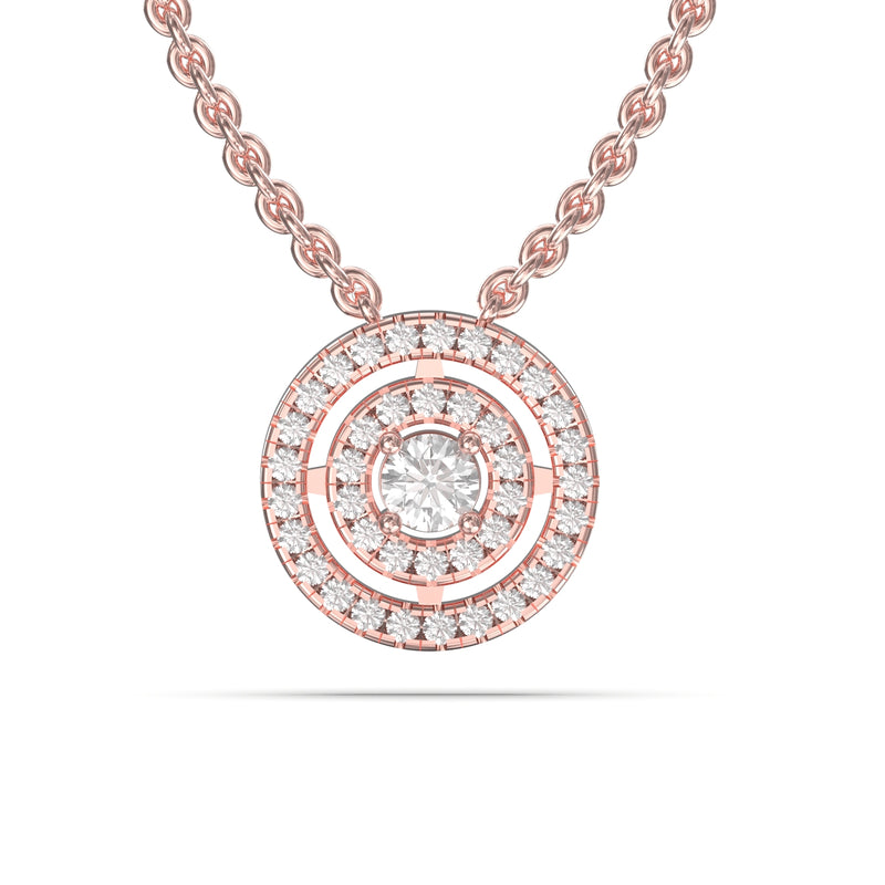 halo diamond necklace