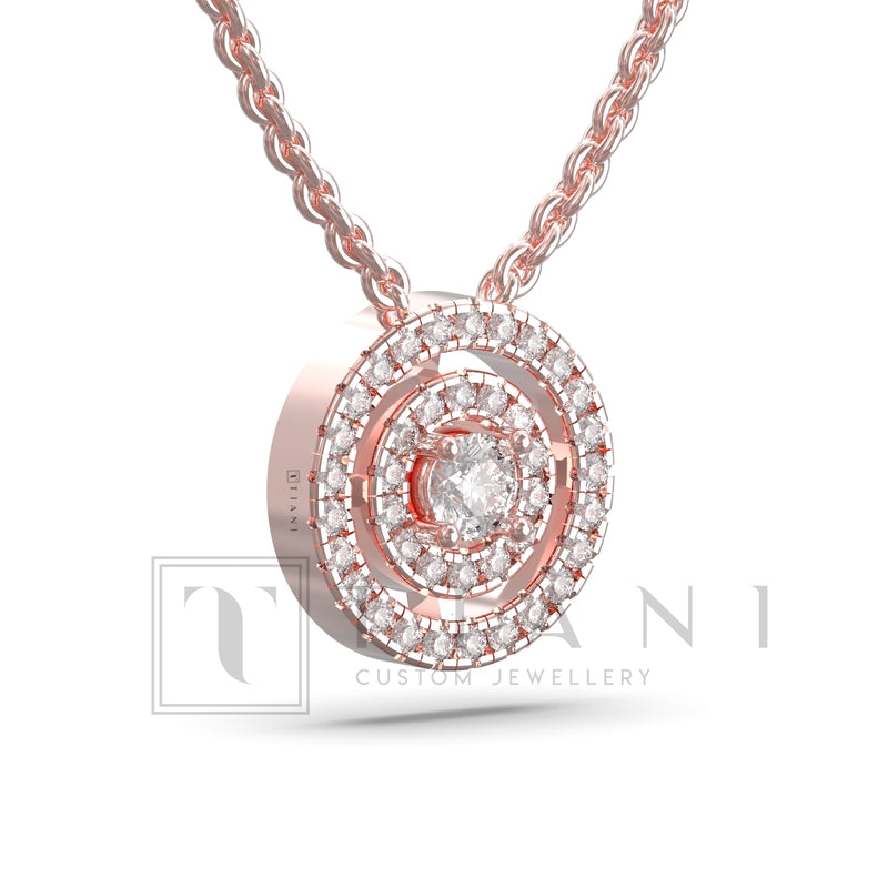 halo diamond necklace
