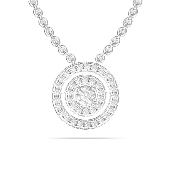 halo diamond necklace