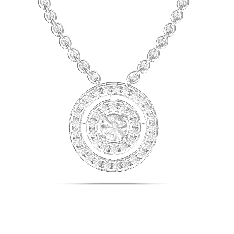 halo diamond necklace