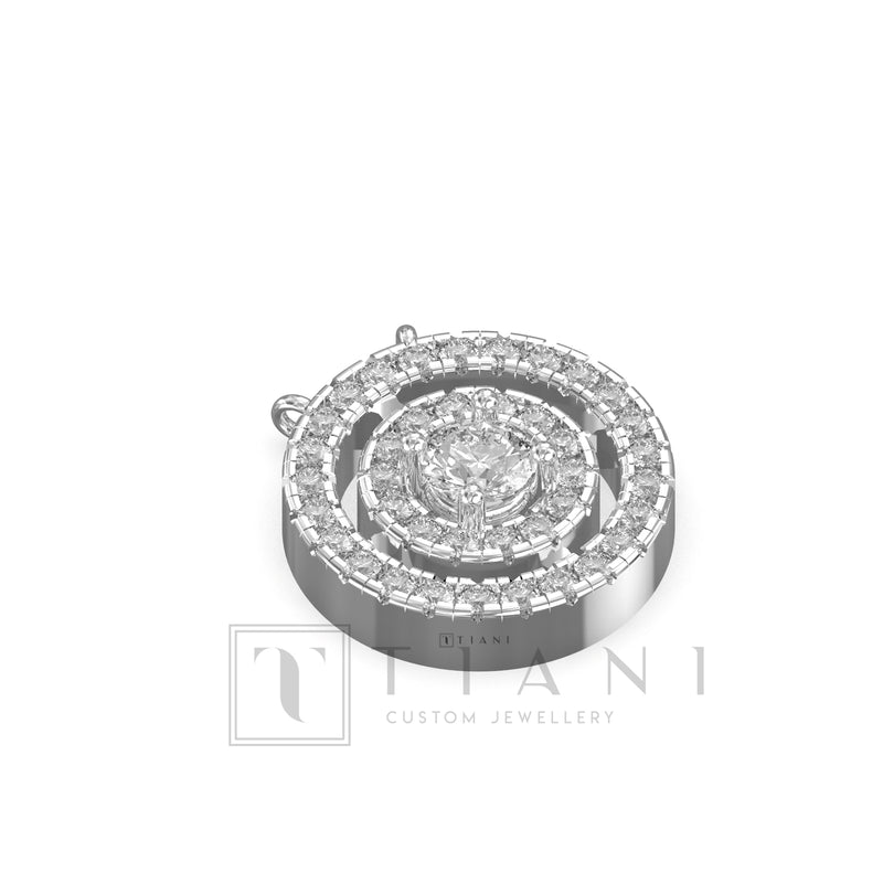 halo diamond necklace