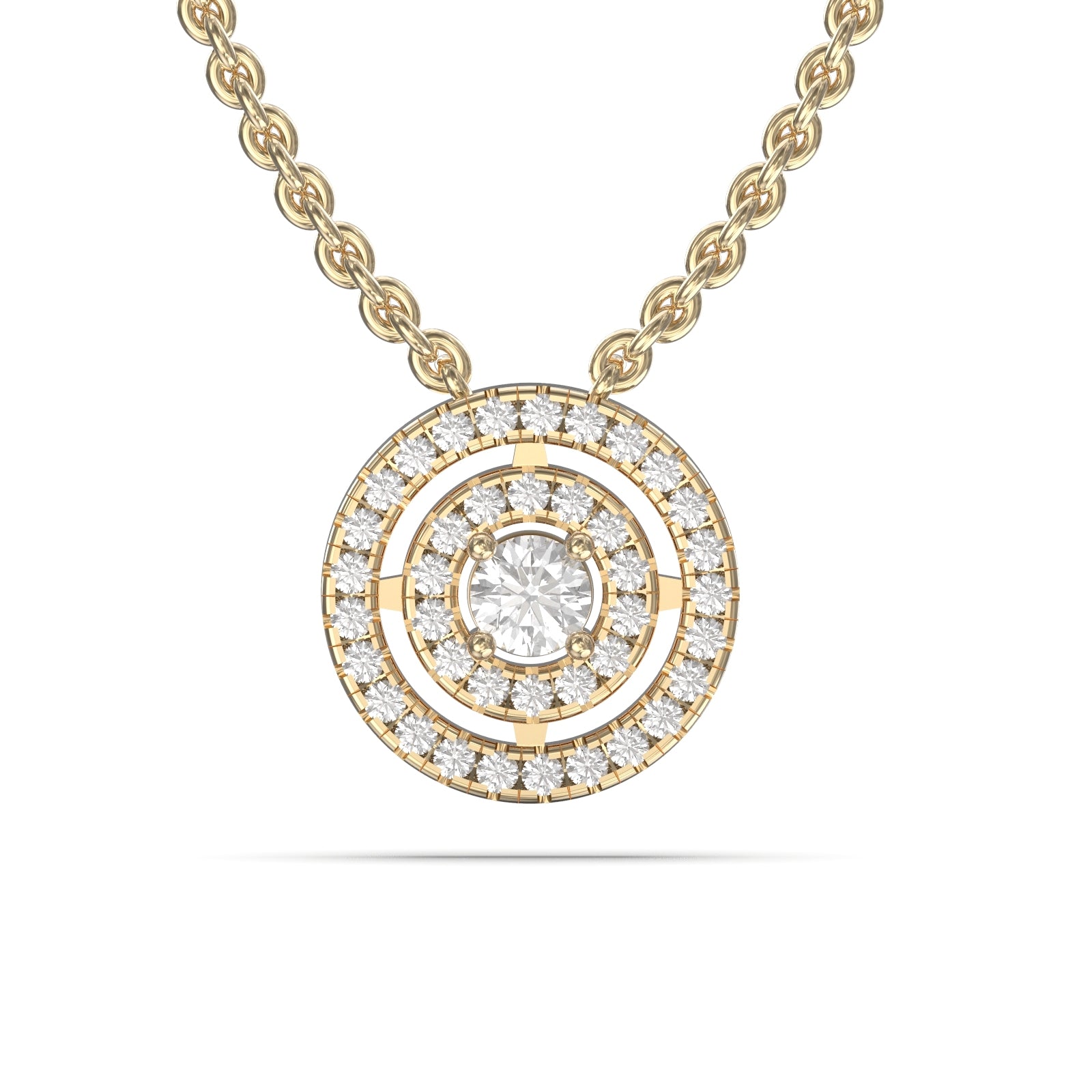 halo diamond necklace