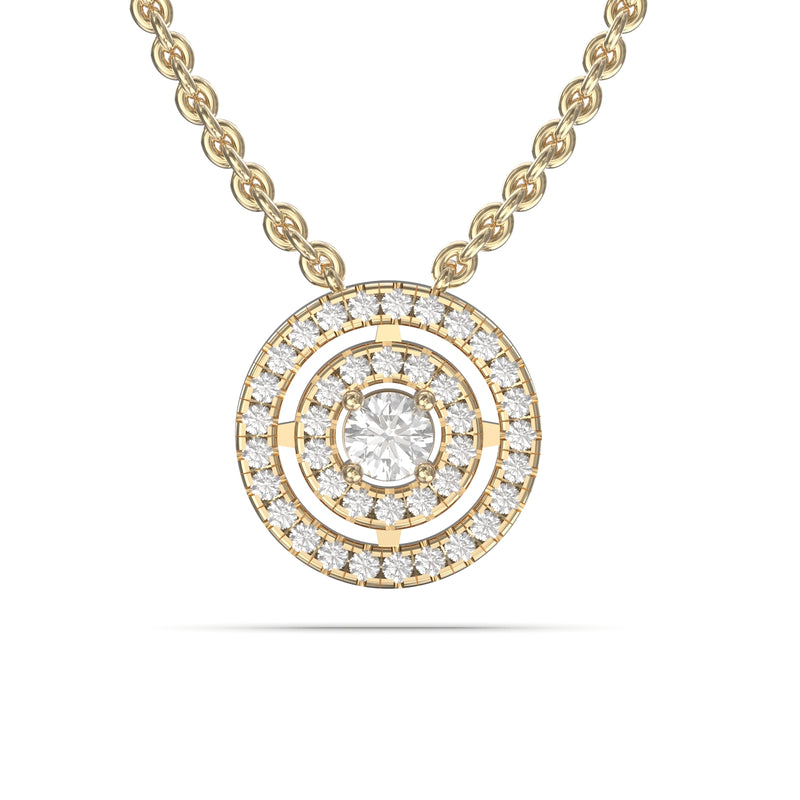 halo diamond necklace