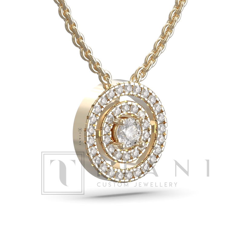 halo diamond necklace