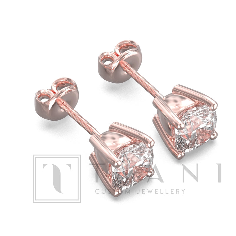 solitaire diamond earrings