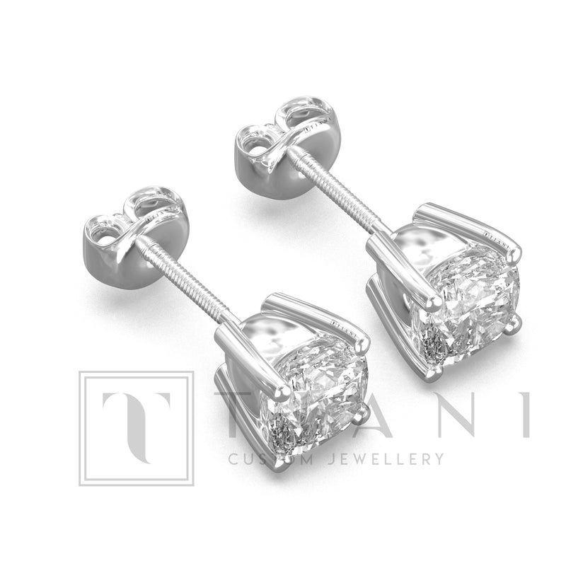 solitaire diamond earrings