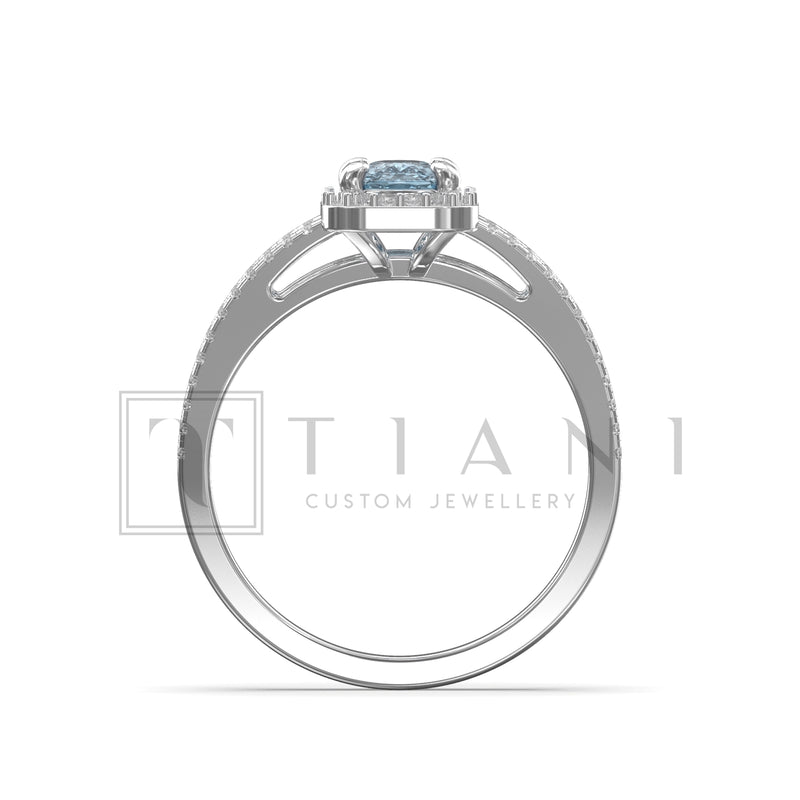 aquamarine engagement ring