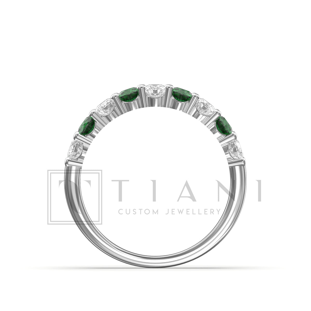 emerald eternity ring