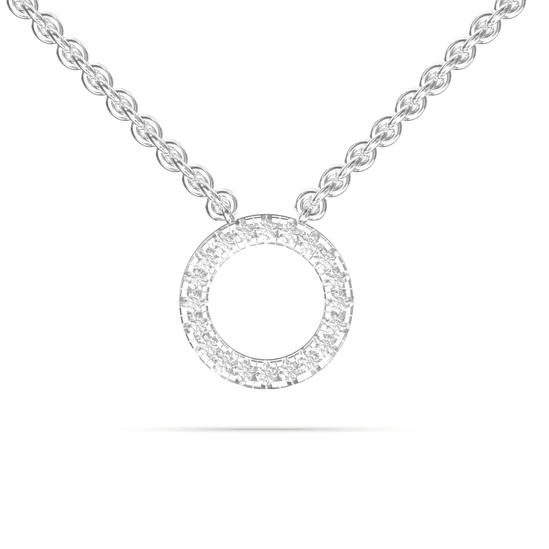 circle diamond pendant 